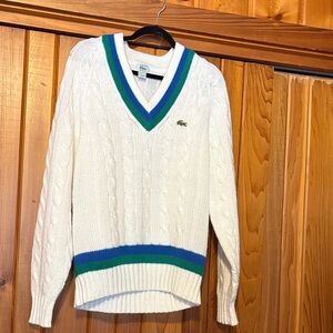 Vintage Izod Lacoste Tennis sweater. Mens XL